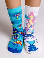 New! Pinkgabbercat Crazy Cats Socks Bundle - 3 Pairs