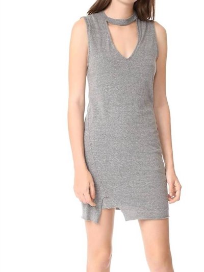 Pam & Gela Choker Dress In Heather Grey product