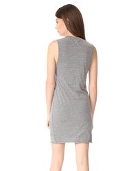 Choker Dress In Heather Grey