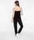 Terry Cloth Tube Jumpsuit In Black