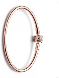 14K Bangle With Shooting Star 19Cm In Rose Gold