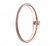 14K Bangle With Shooting Star 19Cm In Rose Gold