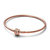 14K Bangle With Shooting Star 19Cm In Rose Gold - Rose Gold