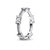 Sterling Ring With Clear Cubic Zirconia Size 5/50 - Silver