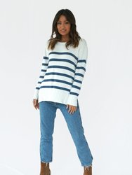 Jodi Stripe Sweater - Indigo Stripe
