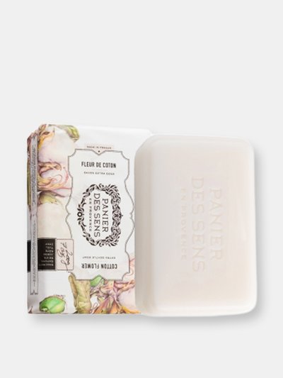 PANIER DES SENS Cotton Flower Shea Butter Soap Quadruple-milled 7oz/200g product
