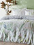 Aaliyah Botanical Duvet Set (UK-Superking, King Size) - White/Green/Gray