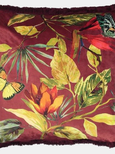 Paoletti Cahala Tropical Throw Pillow Cover - Berry product