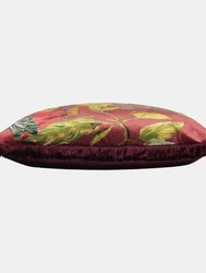 Cahala Tropical Throw Pillow Cover - Berry