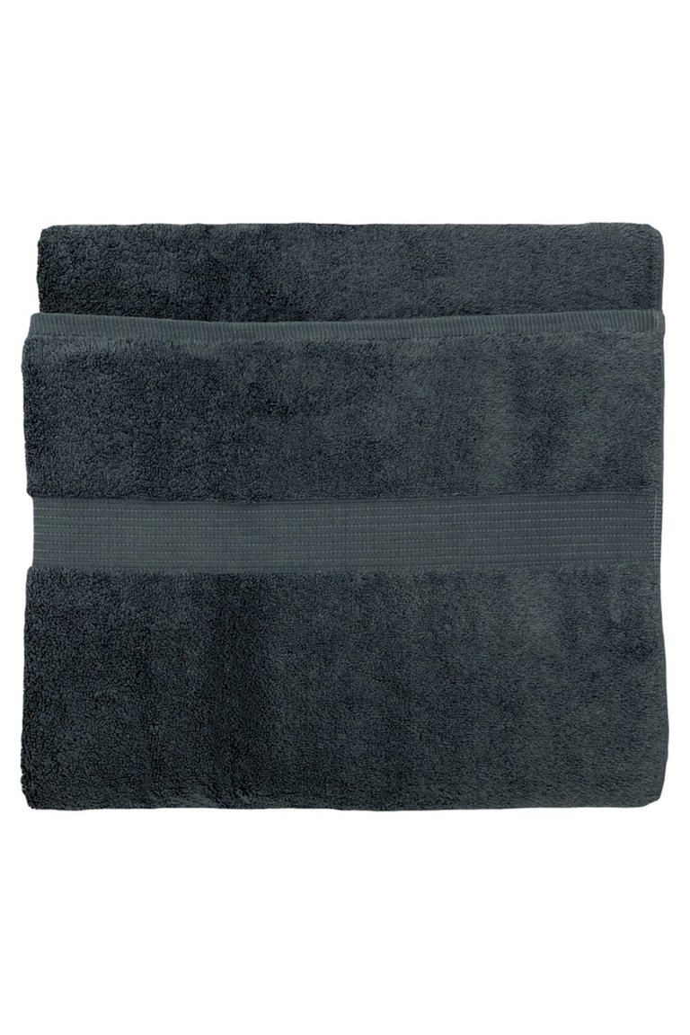 Cleopatra Egyptian Cotton Bath Towel - Charcoal - Charcoal