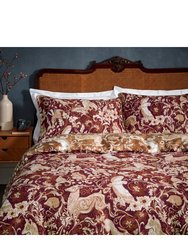 Harewood British Cotton Animals Duvet Set Full (UK - Double) - Ruby