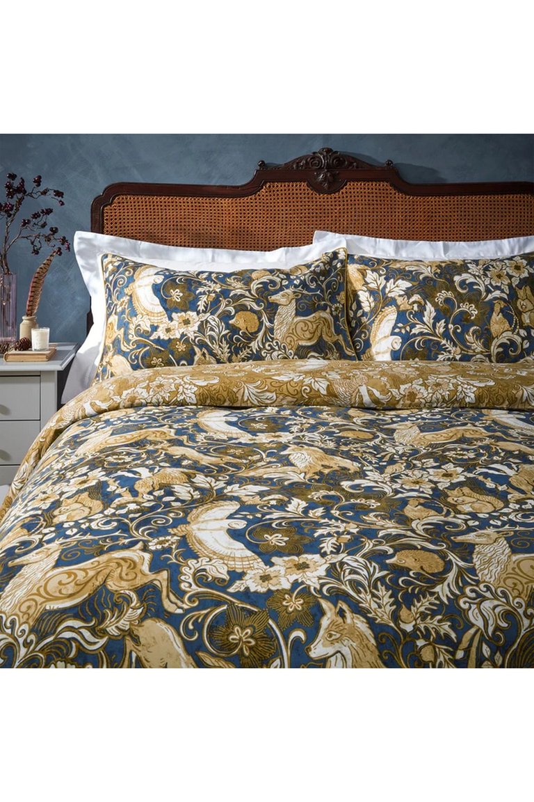 Harewood British Cotton Animals Duvet Set King (UK - Superking) - Blue