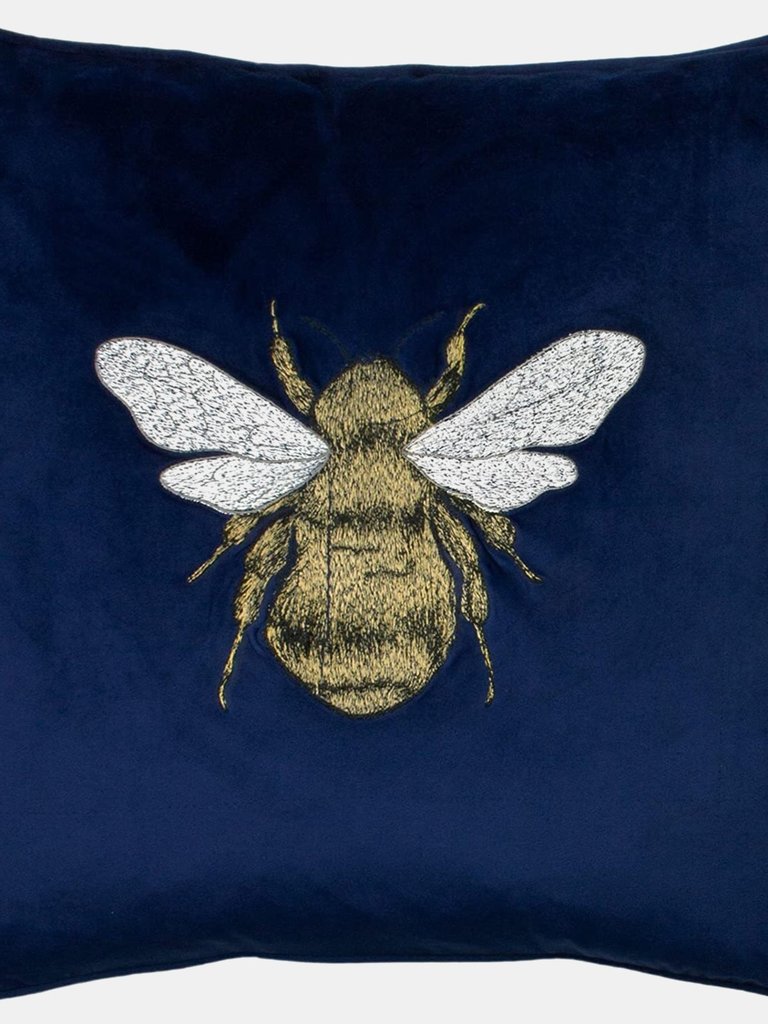 Hortus Bee Throw Pillow Cover - Navy (50cm x 50cm) - Navy