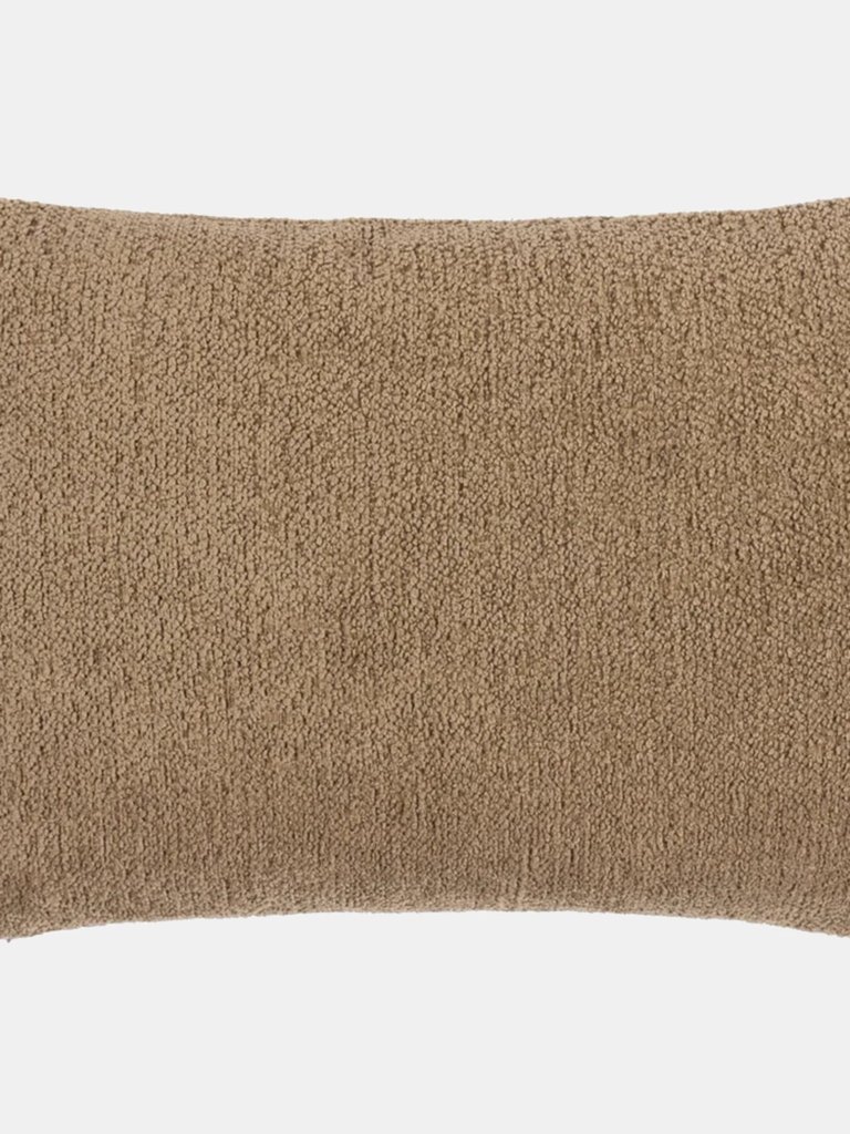 Nellim Bouclé Textured Throw Pillow Cover In Biscuit - 40cm x 50cm - Biscuit