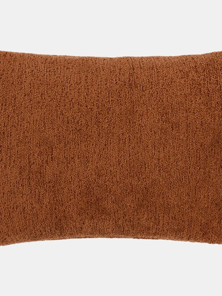 Nellim Boucle Textured Throw Pillow Cover In Rust - 40cm x 50cm - Rust