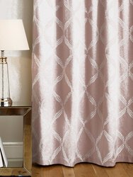 Olivia Pencil Pleat Curtains - Blush Red (66in x 72in) (66in x 72in)