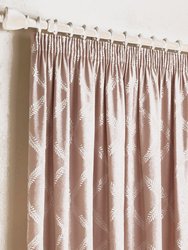 Olivia Pencil Pleat Curtains - Blush Red (66in x 90in) (66in x 90in)