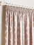 Olivia Pencil Pleat Curtains - Blush Red (90in x 90in) (90in x 90in)