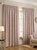 Olivia Pencil Pleat Curtains - Blush Red (90in x 90in) (90in x 90in) - Blush Red