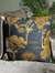 Paoletti Arboretum Throw Pillow Cover (Blue/Gold) (50cm x 50cm)