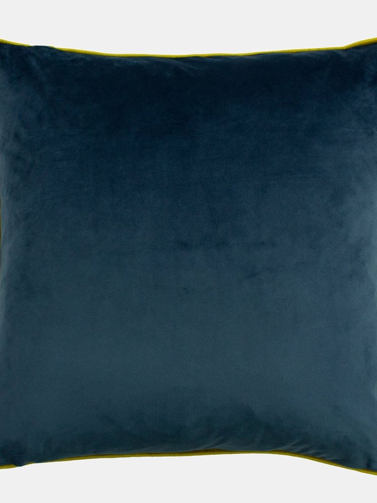 Paoletti Arboretum Throw Pillow Cover (Blue/Gold) (50cm x 50cm)