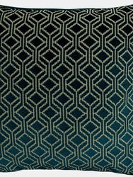 Paoletti Avenue Cushion Cover (Teal) (One Size) - Teal