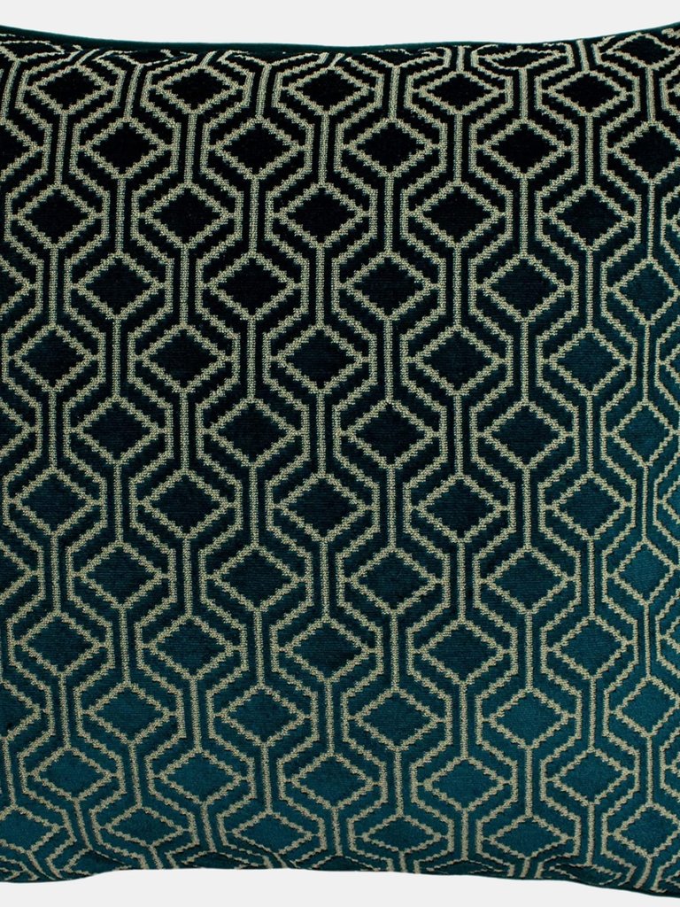 Paoletti Avenue Cushion Cover (Teal) (One Size) - Teal