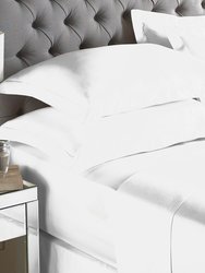 Paoletti Cotton Fitted Sheet (White) (Full) (Full) (UK - Double)