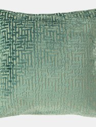 Paoletti Delphi Cushion Cover (Teal) (One Size) - Teal