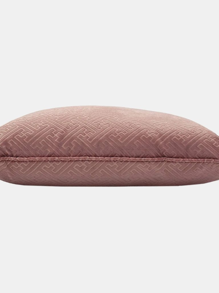 Paoletti Florence Cushion Cover (Blush Pink) (One Size)