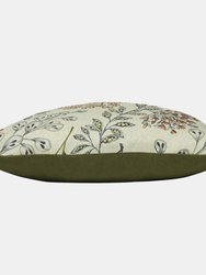 Paoletti Hedgerow Botanical Throw Pillow Cover (Multicolored) 