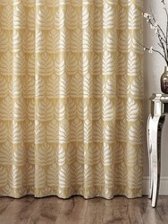 Paoletti Horto Eyelet Curtains (Ochre Yellow) (46in x 56in) (46in x 56in)