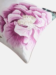 Paoletti Krista Housewife Pillowcase (Pack of 2) (White/Purple/Green) (One Size) - White/Purple/Green