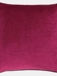 Paoletti Meridian Cushion Cover - Cranberry/Mocha