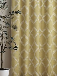 Paoletti Olivia Pencil Pleat Curtains (Citrus Yellow) (46in x 72in) (46in x 72in)