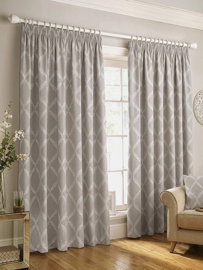 Paoletti Paoletti Olivia Pencil Pleat Curtains (Gray) (46in x 54in) (46in x 54in) product