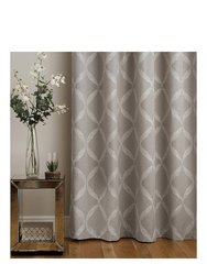 Paoletti Olivia Pencil Pleat Curtains (Gray) (66in x 90in)