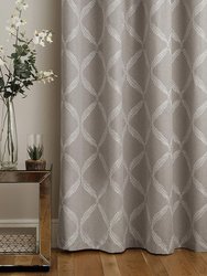 Paoletti Olivia Pencil Pleat Curtains (Gray) (90in x 54in) (90in x 54in)