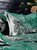 Paoletti Palmeria Velvet Quilted Duvet Set (Emerald Green) (Queen) (UK - King)
