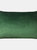 Paoletti Parade Elephant Throw Pillow Cover - Emerald Green