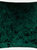Paoletti Verona Crushed Velvet Throw Pillow Cover (Emerald Green) (60cm x 40cm) - Emerald Green