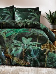 Siona Tropical Duvet Set Queen (UK - King) - Green