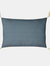 Somerton Floral Throw Pillow Cover Slate Blue - One Size
