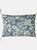 Somerton Floral Throw Pillow Cover Slate Blue - One Size - Slate Blue