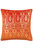 Tayanna Velvet Metallic Throw Pillow Cover - Papaya - Papaya