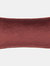 Torto Velvet Rectangular Throw Pillow Cover - 30cm x 60cm - Marsala/Russet