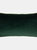 Torto Velvet Rectangular Throw Pillow Cover - 30cm x 60cm - Emerald/Moss