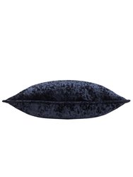 Velvet Ripple Throw Pillow Cover In Black - 50cm x 50cm