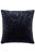 Velvet Ripple Throw Pillow Cover In Black - 50cm x 50cm - Black