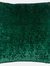 Velvet Ripple Throw Pillow Cover In Emerald - 50cm x 50cm - Emerald